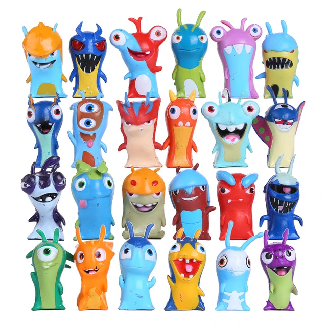 24pcs/set Slugterra Action Figures Toy 5cm Mini Slugterra Anime Figures  Toys Doll Slugs Children Kids