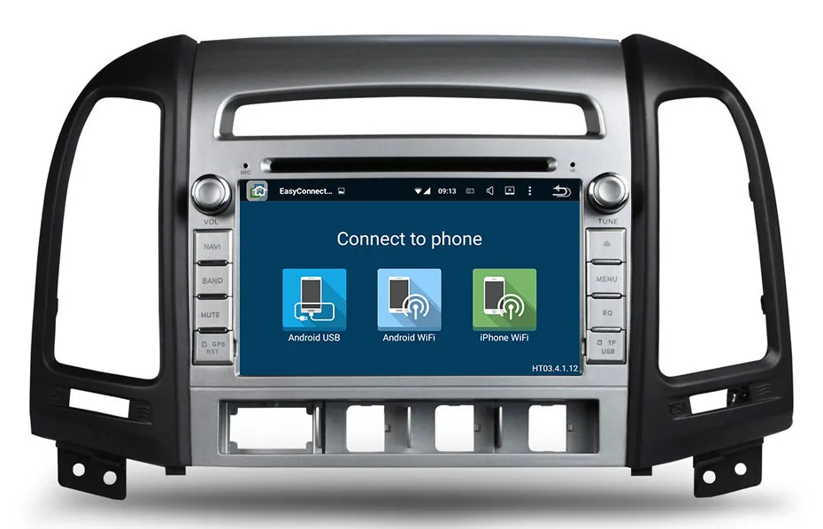 Cheap RAM 4G IPS 1024*600 Octa Core Android 9.0 Head Unit for Hyundai SANTA FE 2006 2007 2008 2009 2010 2011 2012 Car DVD GPS Radio 4G 12