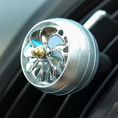 Автомобильный освежитель воздуха, флакон духов, автоматический диффузор, декоративный аромат, заправка, автомобильный ароматизатор, освежитель, ванильный - Название цвета: Silver