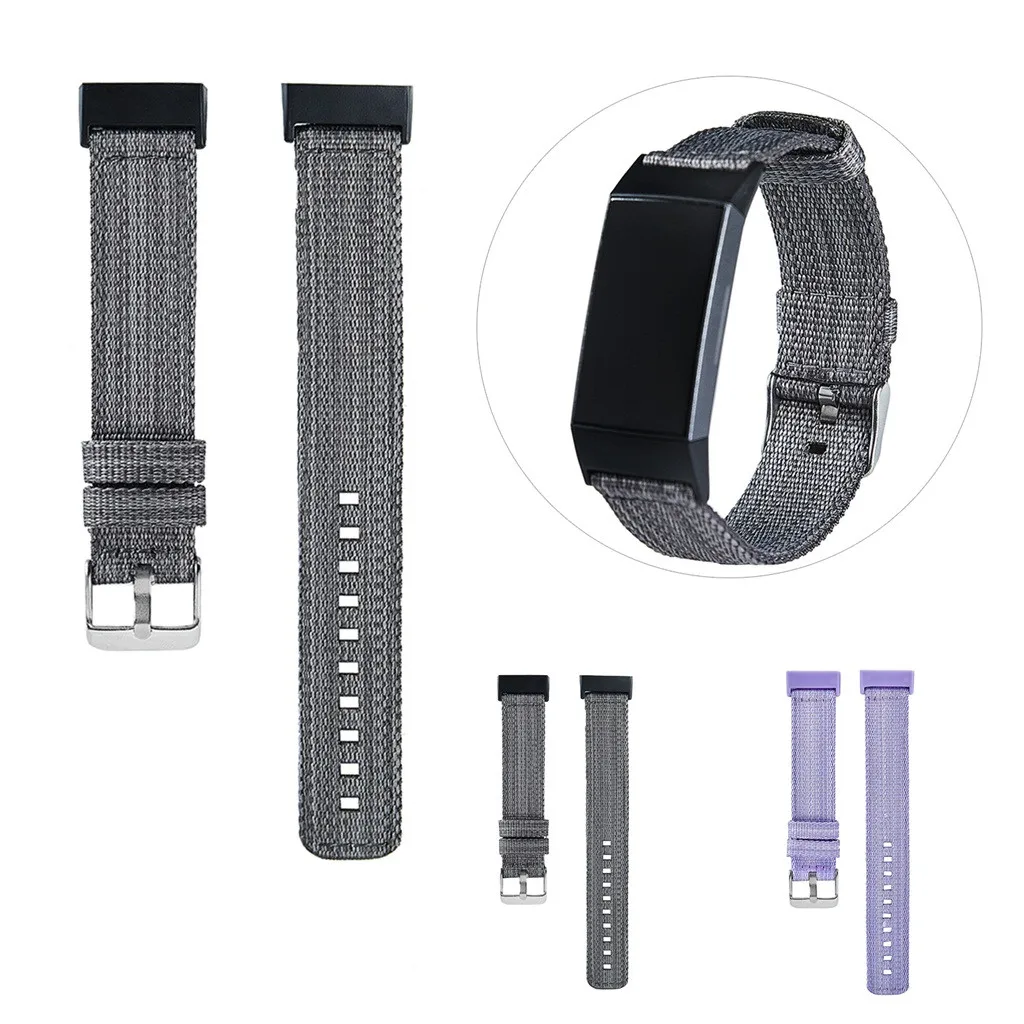 

SmartWatch Smart Watch Strap Smartband mi band Nylon Weave Wrist Straps Woven Bracelet MIBand For Fitbit charge3 212MM / 205MM