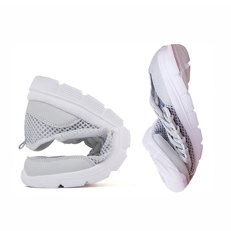 UPUPER 2019 Summer Men's Shoes Breathable Casual Shoes Men Fashion Comfortable Lace up Outdoor Sneakers Shoes Plus Size 35-48