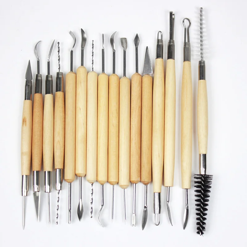 ﻿Buy 30Pcs set Clay Sculpting Tools Pottery Carving Tool Set Includes