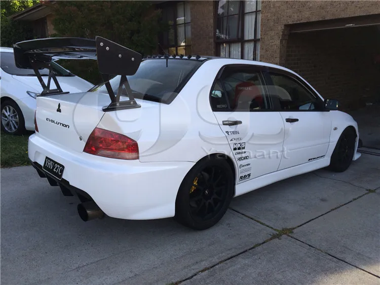 Крыло из углеродного волокна 1500 мм GT с дужками FRP подходит для 2001 2007 Mitsubishi Evolution EVO 7