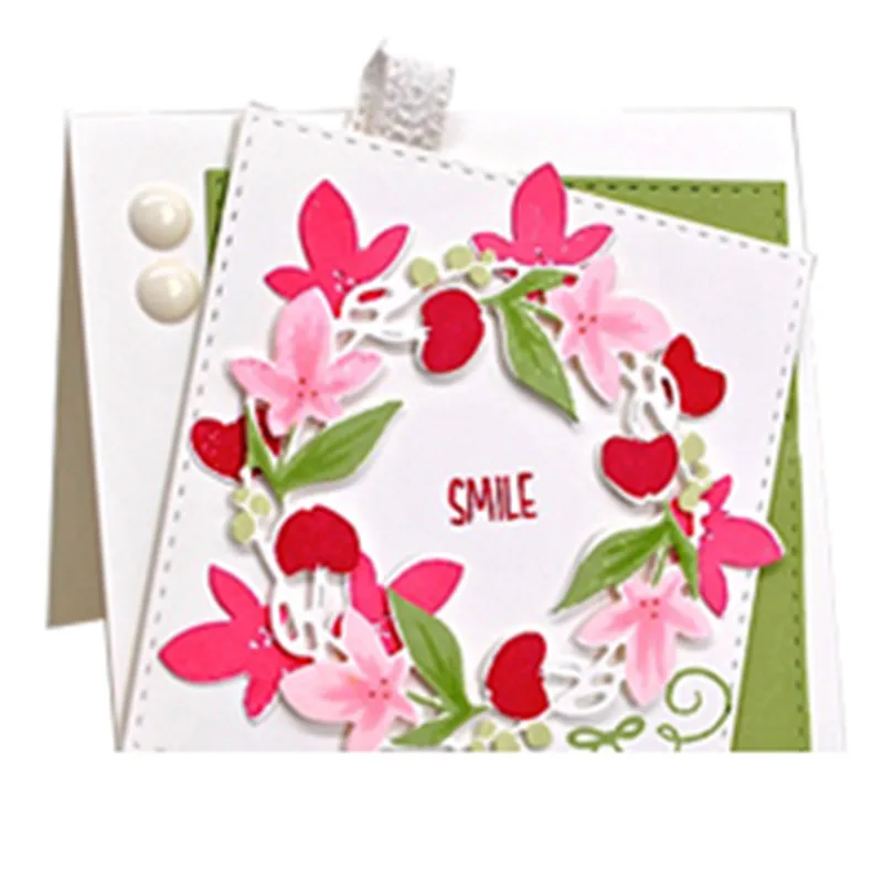 

Eastshape Spring Wreath Dies Metal Cutting Dies New 2019 for Card Making Scrapbooking Album Embossing Paper Stencil Flower Dies