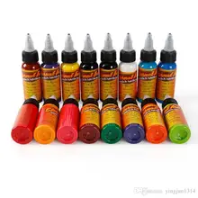 30 мл/бутылка чернила татуировки набор Microblading Перманентный макияж art косметический пигмент краски татуировки для карандаш для бровей губ тела 14 шт