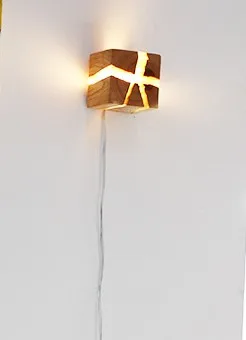 Модный Современный Креативный светодиодный прикроватный настенный светильник из цельного дерева для спальни, гостиной, Кабинета
