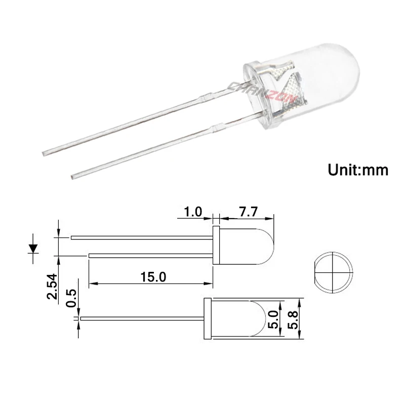 5mm size orange