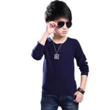 Детский Kniited свитер Мальчики свитера дети свитер детская одежда пуловер с круглым вырезом свитер для маленьких мальчиков хлопок Повседневная одежда для малышей