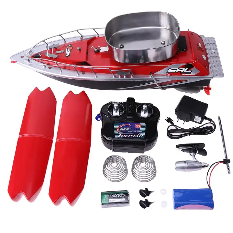 

Mini Fishing Boat Wireless Fish Finder Underwater 300m Electric RC Remote Control Bait Boat Fish Finder 5,200mAh Battery