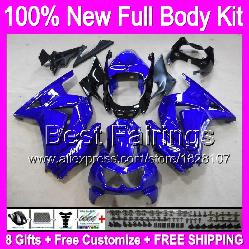 +decal+Tank For Kawasaki Ninja EX250 08 09 10 11 12 factory blue B5 250 all blue 250R 2008 2009 2010 2011 2012 ZX250R Fairing +decal+Tank For Kawasaki Ninja EX250 08 09 10 11 12 factory blue B5 250 all blue 250R 2008 2009 2010 2011 2012 ZX250R Fairing