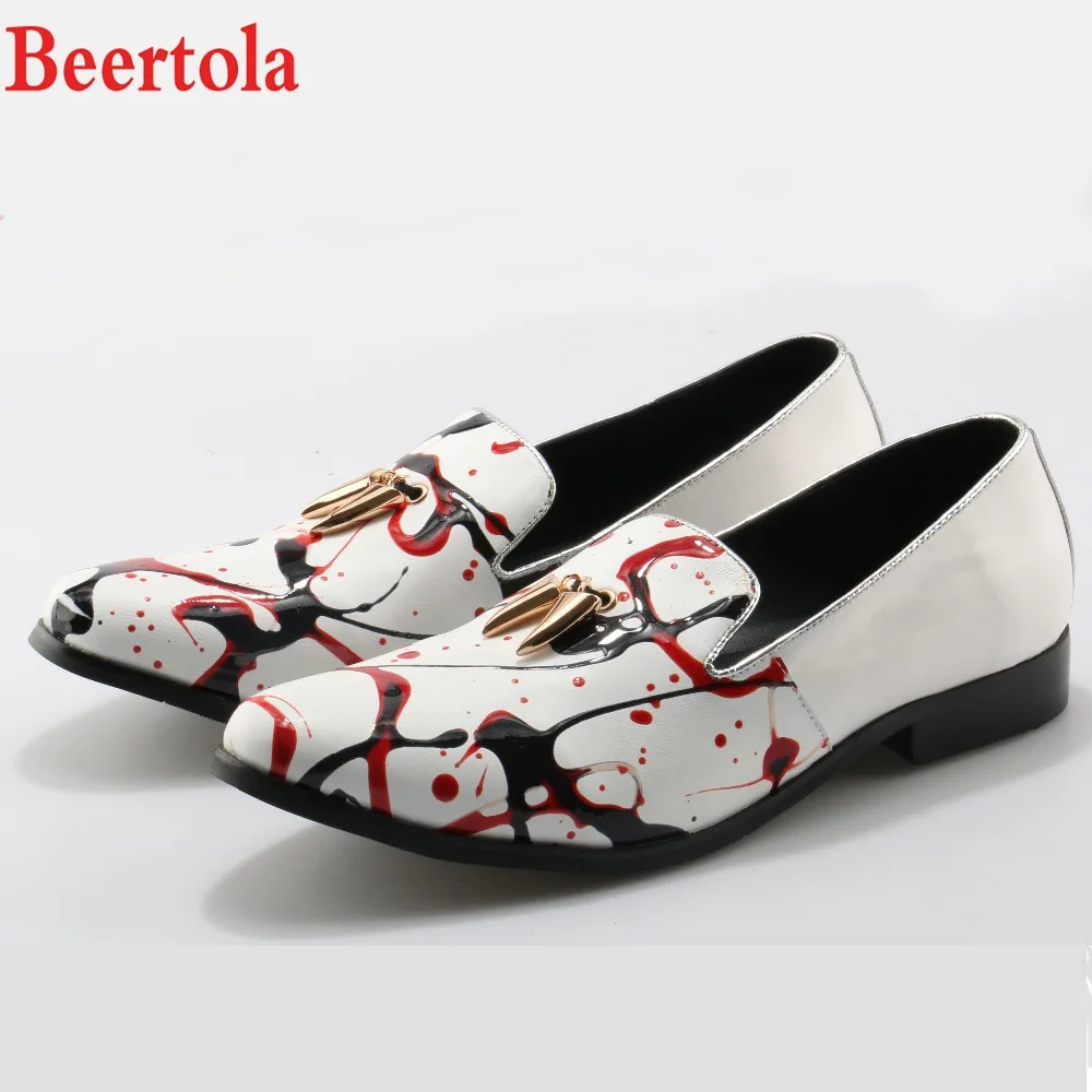 Metal Beertola Redondo Projetistas Para Do Picture Homens De Homem Graffiti Pé Impressão Sapatos Colorido As Apartamentos 5 Picture as Dedo Palma Decoração Waterprool rqrT5p0n