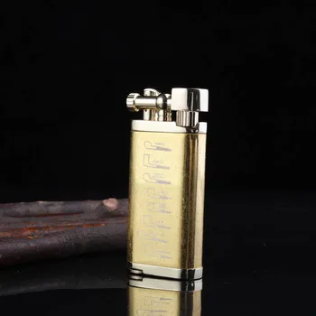 

Metal Lighter Smoking inflatable Gas Lighters Fashion Inflatable Tobacco rod isqueiro Gift Windproof Cigarette lighter