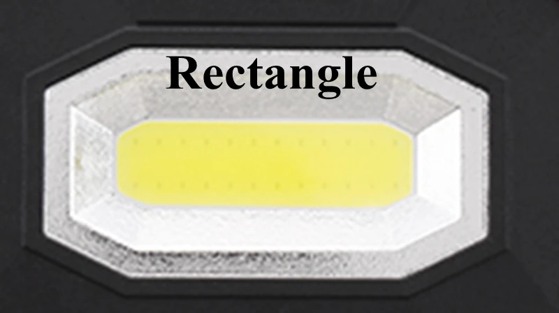 Rectangle 40 Вт COB светодиодный фонарик перезаряжаемый рабочий с лампой аварийного света ручной фонарь осветительный прибор для кемпинга зарядка через usb портативный прожектор - Испускаемый цвет: Rectangle