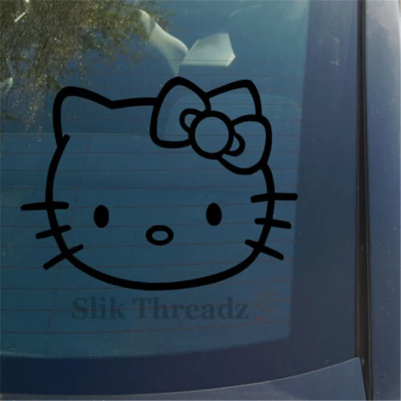Hello Kitty Vinyl Decal Sticker cute girly bow wall bedroom car window