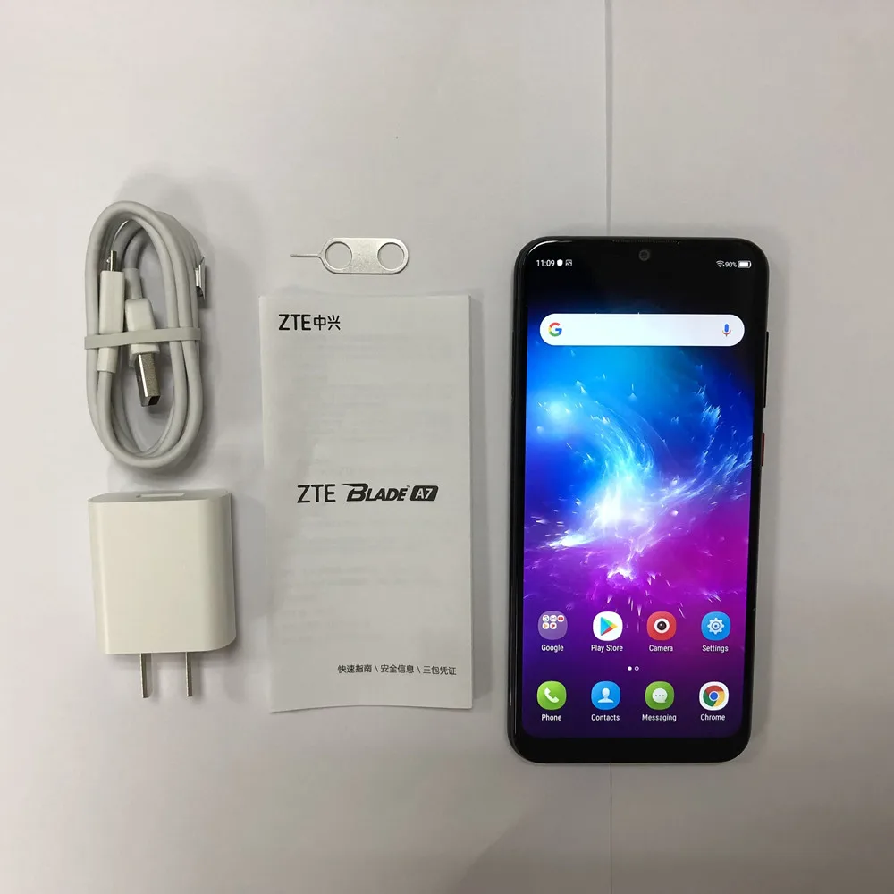 Оригинальный смартфон ZTE Blade A7 мобильный телефон Helio P60 восемь ядер распознавание