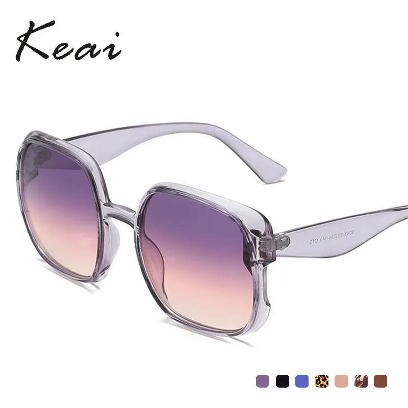 Luxury Gradient Vintage Sunglasses Women Square Sunglass Retro Oversize Sun glasses Female Pink Mirror Eyewear