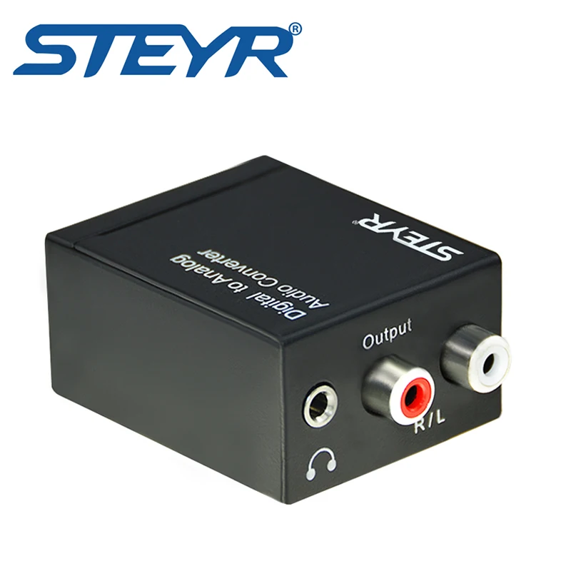 STEYR DAC D/A SPDIF Toslink коаксиальный цифровой аудио RCA аналоговый конвертер с адаптером