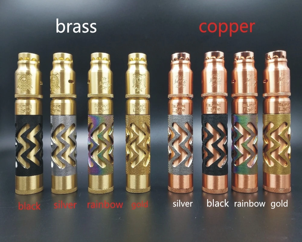 

2PC Electronic cigarette Mechanical Mod AV II Kit 510 Thread fit 18650 Battery Mods RDA RBA vaporizer Multicolor kits