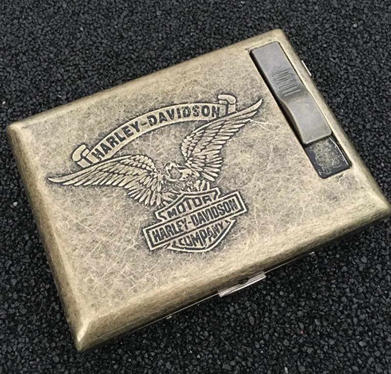 HARLEY DAVIDSON Lighter cigarette case for 20 cigarettes pack eBay