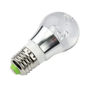

High Quality New Crystal E27 4W 85-265V RGB LED 16 Colors Changing Light Lamp Bulb With Remote Control