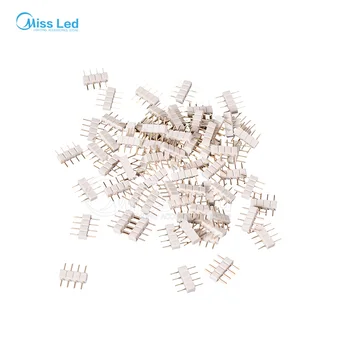 

1000pcs/lot LED 4pin RGB connector 4 pins needle male type for LED RGB 3528/5050 strip 10mm