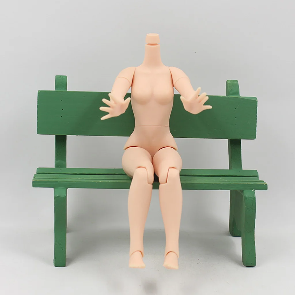 19-Jointed Girl Doll Body Parts and 5 Pairs Hands Set for Blythe Dolls Custom Making Parts Accessory