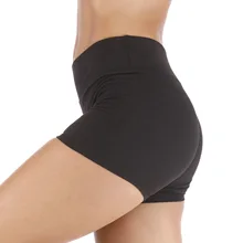 Stretch Slim Йога работает Высокая талия узкие шорты быстросохнущая бедра спортивные шорты для тренировок Фитнес одежды упражнения