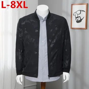 

Plus Size 8XL 7XL 6XL Men 2018 Autumn winter New Casual Solid Jacket Coat Men Fashion Elastic Warm WaterProof Jackets Coats Men