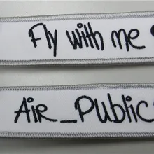Fly With Me Air общественных брелок с заказной вышитый логотип, принимать любые Цвет и Размеры