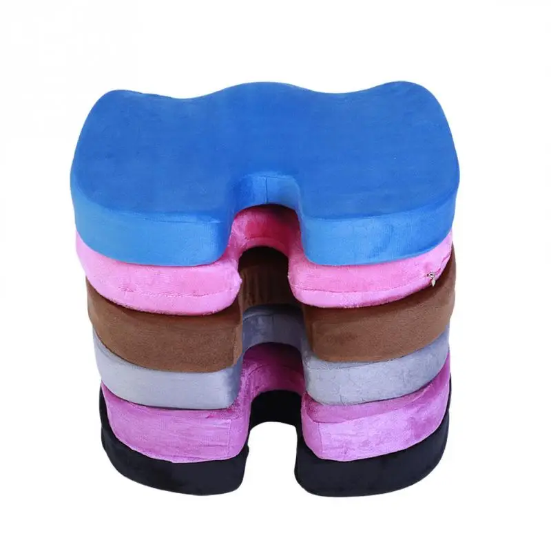 6 Colors Memory Foam Hip Cushion Ergonomic Seat Cushions Relief Pain