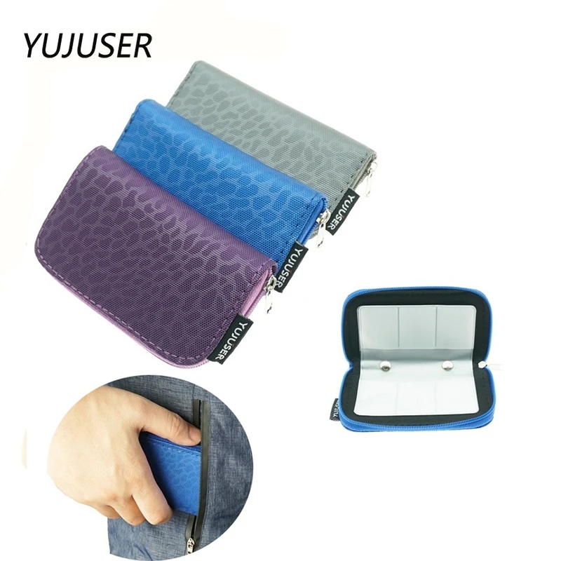 

YUJUSER 3 Colors 22 Slots SD SDHC MMC CF Micro SD Memory Card Storage Case Carrying Bag SD Card Holder Protector Pouch Bag