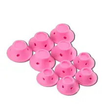 10 шт. силиконовые бигуди для волос, бигуди, стиль «сделай сам», не нагреваются, стильные парикмахерские инструменты, мини-бигуди в форме машины, бигуди для волос