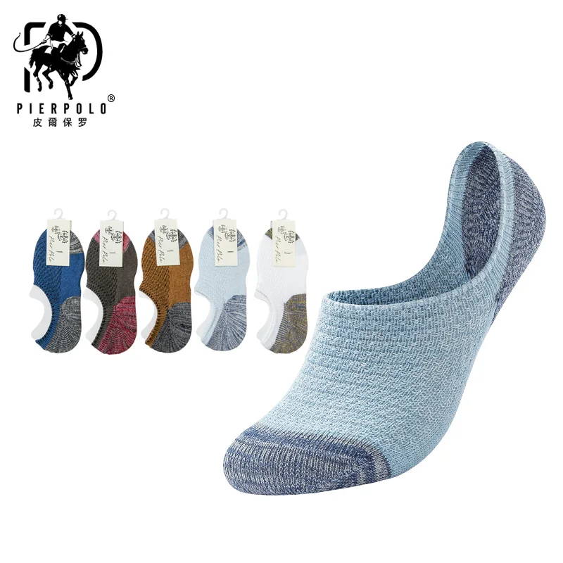 

The latest hot PIER POLO summer new socks cotton boat socks thin men's invisible socks factory wholesale direct sales