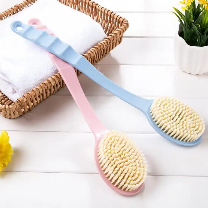 Corpo de Volta Escova de Chuveiro para Homens Alta Qualidade Purificador Esfoliante Long Handled Banho 17 Beleza e saúde