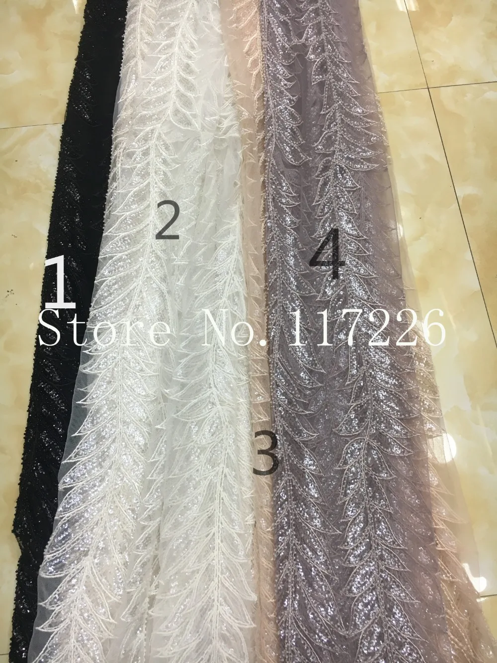 

glued glitter African Tulle Lace Fabric hot sale African French Lace Fabric with better design