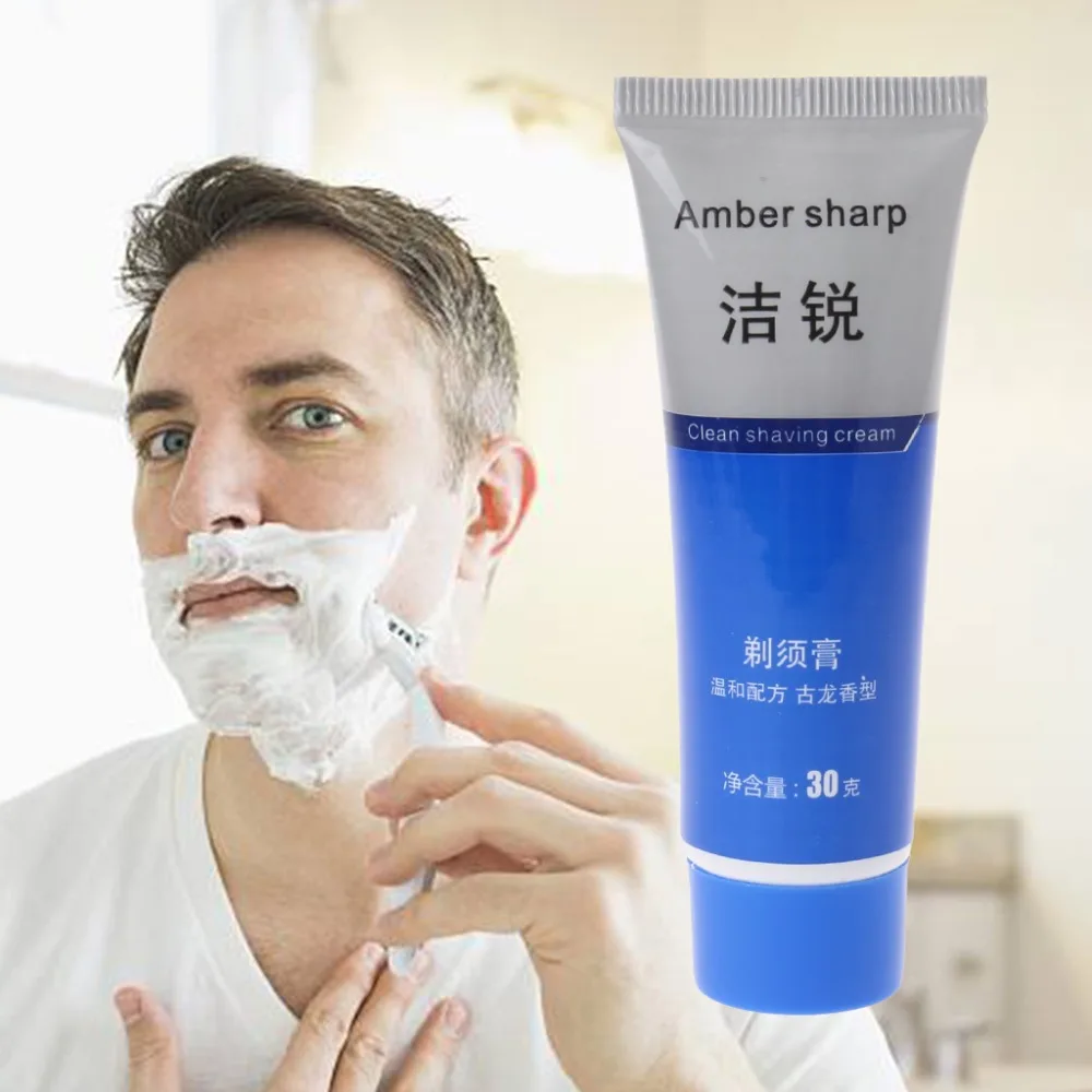 1 шт. крем для бритья для мужчин для всех кожи пена для бритья смягчает бороду уменьшает трение
