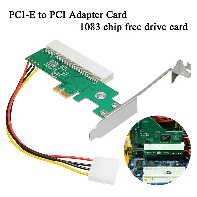 Wholesale 1083 Chipset Green AC385V Transition Card PCI Express PCI E to PCI Adapter Card Riser