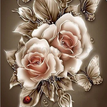 

DIY 5D Diamond Embroidery Peony Flower Diamond Painting Full Square Bloemen Pink Pattern Rhinestones 50x50cm Cross Stitch Decor