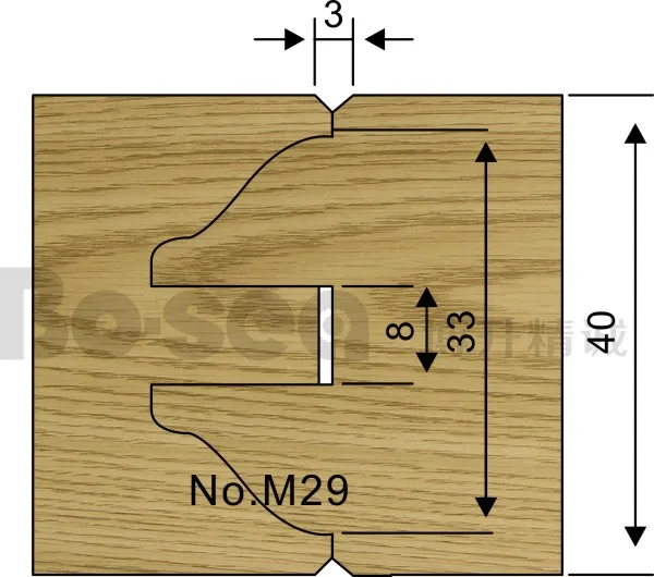 5 шт./компл. дверная рама резак для деревообработки 3 шт.-паз 2pcs-Mortise шпинделя машина резак Бо-море - Длина режущей кромки: M29