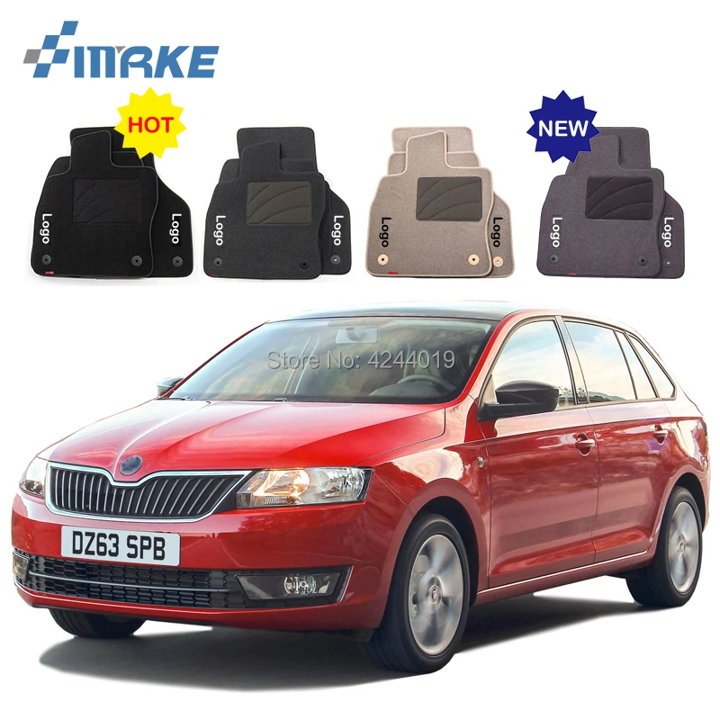 

Car Mats All Weather Front Back Floor Mats for Cars Car Floor Mats For Skoda Rapid