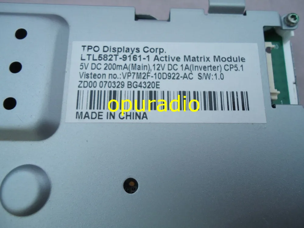 TPO displays LTL582T-9161-1 active Matrix Module for Ford Mondeo_