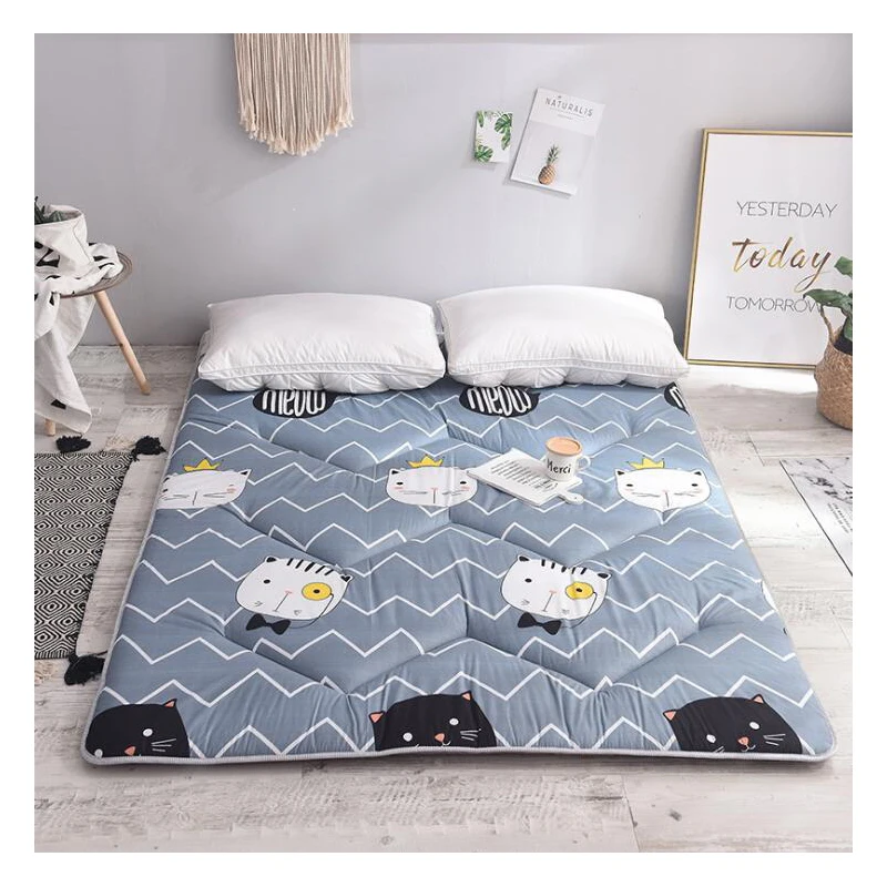 Sleeping Bed Mat Folding Mattress Non-slip Bedding Protection Pad Hotel...
