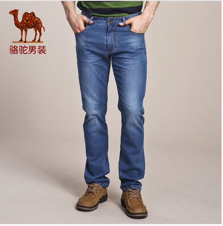 Camel Men s jeans 2016 summer new micro bomb Slim youth fashion jeans male feet long