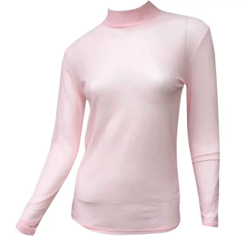 Летняя модная женская блузка, сексуальная женская сетчатая блуза с длинным рукавом, прозрачный топ, Полупрозрачная блузка