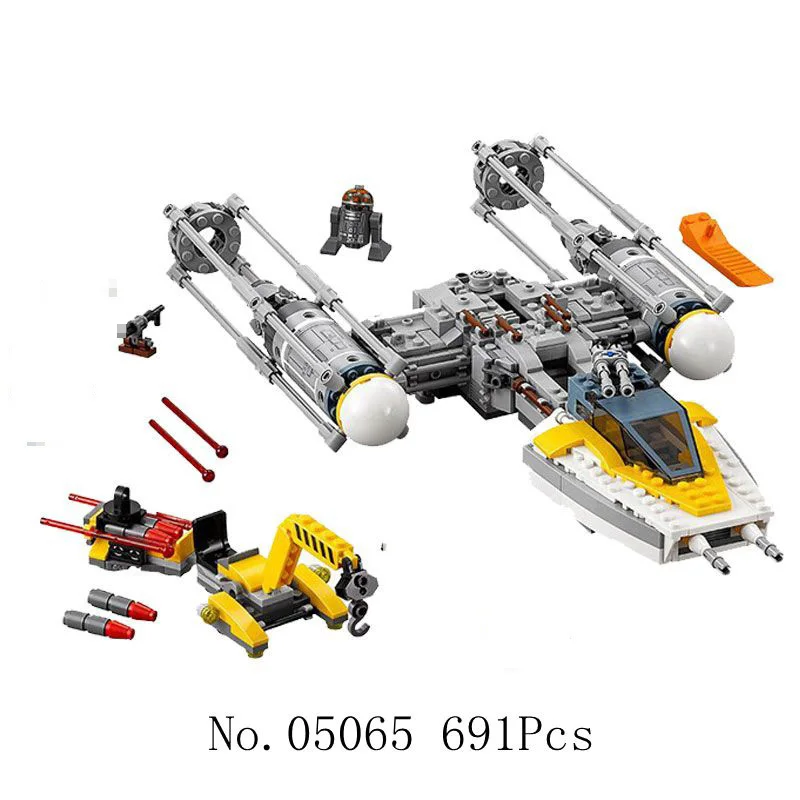 

For Legoing Star Wars The Y Wing Attack Fighter Model Star war Space Ship Set Building Blocks Compatible Starwars Children Toys