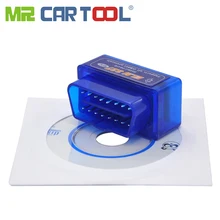 Mr cartool bluetooth auto obd 2 ii odb software geral mini carro obd2 elm327 eml v1.5 v2.1 pode barrar android torque pc