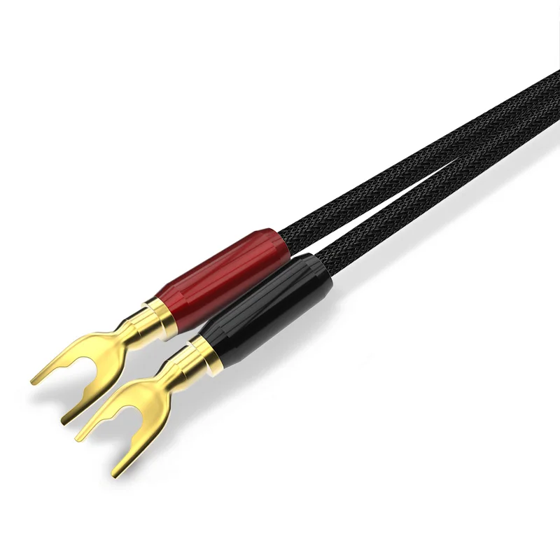 CHOSEAL HIFI динамик аудио кабель Высокая точность OCC спикер провода DIY с u образной