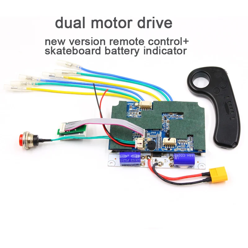 

NEW version 2.4G transmitter remote esk8 24V 29.4V 36V 6s 7s 10s single dual motor drive controller ESC for electric skateboard