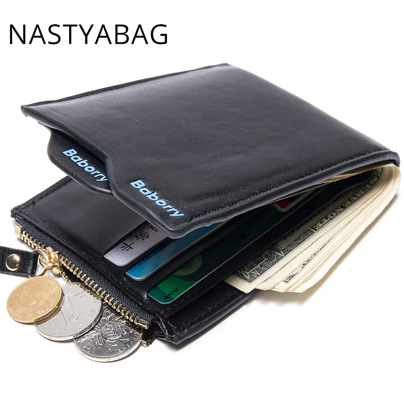 Wallets Men Small Leather Wallet And Purse Men Slim Fashion Money Clip Wallet Men Male Leather Wallet Short Mini Bags For Men