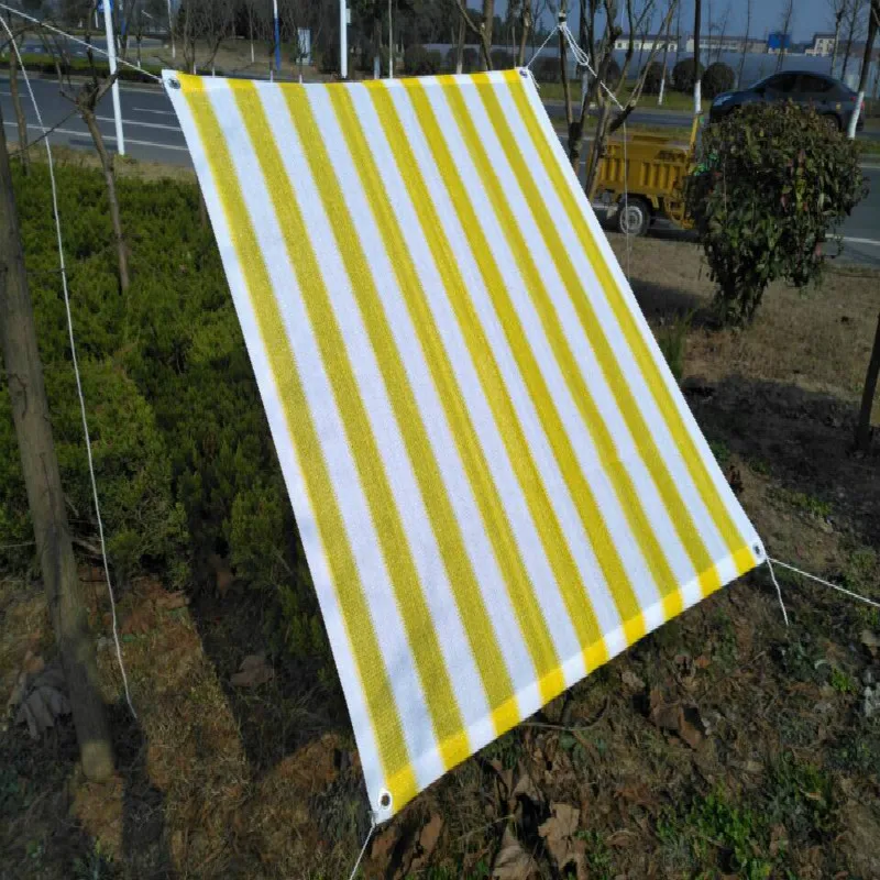 

Tewango 6Pin 90% UV Block Mesh Net Garden Cover Window Awning Carport Canopy Tent White+Yellow